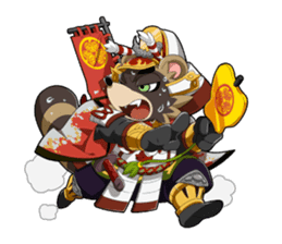 SENGOKU PUZZLE!! ANIMAL DAIGASSEN No.02 sticker #14392961