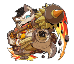 SENGOKU PUZZLE!! ANIMAL DAIGASSEN No.02 sticker #14392962