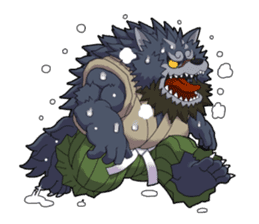 SENGOKU PUZZLE!! ANIMAL DAIGASSEN No.02 sticker #14392966