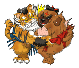 SENGOKU PUZZLE!! ANIMAL DAIGASSEN No.02 sticker #14392970
