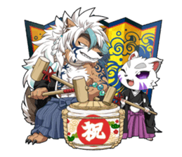 SENGOKU PUZZLE!! ANIMAL DAIGASSEN No.02 sticker #14392975