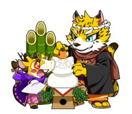 SENGOKU PUZZLE!! ANIMAL DAIGASSEN No.02 sticker #14392977
