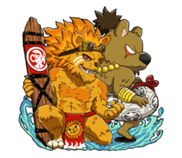 SENGOKU PUZZLE!! ANIMAL DAIGASSEN No.02 sticker #14392981