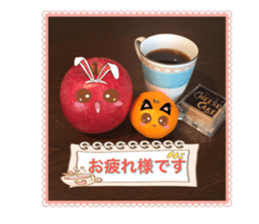 Apple-chen and Mandarin orange-chen sticker #14393177