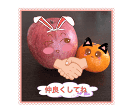 Apple-chen and Mandarin orange-chen sticker #14393180