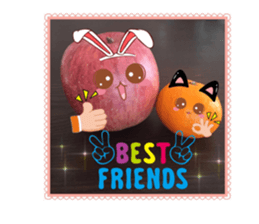 Apple-chen and Mandarin orange-chen sticker #14393181