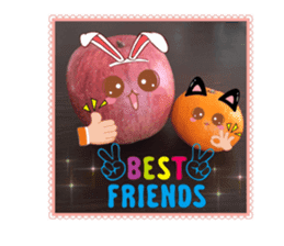 Apple-chen and Mandarin orange-chen sticker #14393181