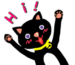 Black Cat's Momo sticker #14393358
