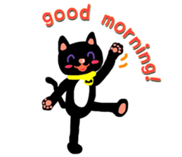 Black Cat's Momo sticker #14393359