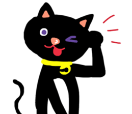 Black Cat's Momo sticker #14393360