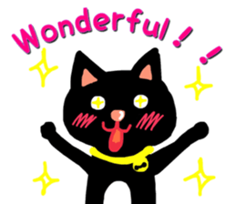 Black Cat's Momo sticker #14393362