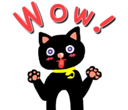 Black Cat's Momo sticker #14393363