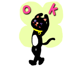 Black Cat's Momo sticker #14393364