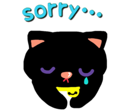 Black Cat's Momo sticker #14393365