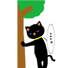 Black Cat's Momo sticker #14393367