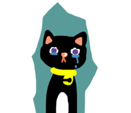 Black Cat's Momo sticker #14393368