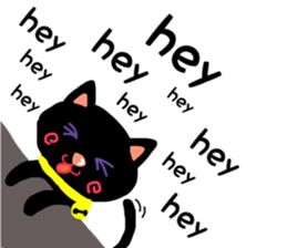 Black Cat's Momo sticker #14393369