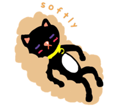 Black Cat's Momo sticker #14393370