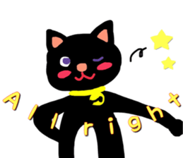 Black Cat's Momo sticker #14393371