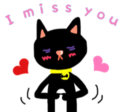 Black Cat's Momo sticker #14393373