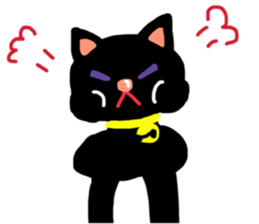 Black Cat's Momo sticker #14393374