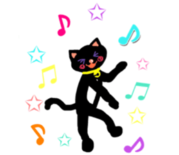 Black Cat's Momo sticker #14393376