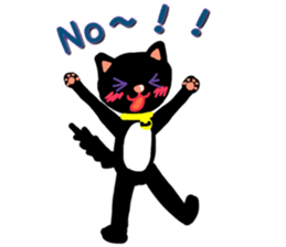 Black Cat's Momo sticker #14393379