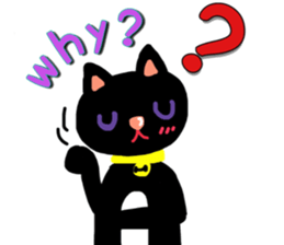 Black Cat's Momo sticker #14393380
