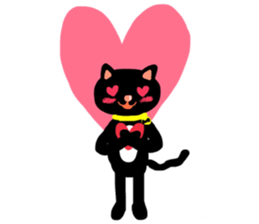 Black Cat's Momo sticker #14393382
