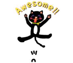 Black Cat's Momo sticker #14393384