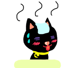 Black Cat's Momo sticker #14393386