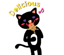 Black Cat's Momo sticker #14393388