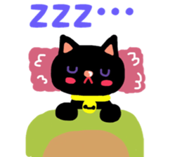 Black Cat's Momo sticker #14393389