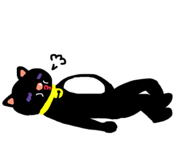 Black Cat's Momo sticker #14393391
