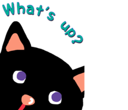 Black Cat's Momo sticker #14393392