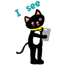 Black Cat's Momo sticker #14393394