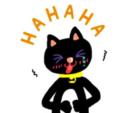 Black Cat's Momo sticker #14393395