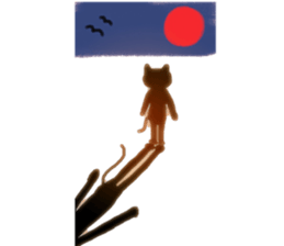 Black Cat's Momo sticker #14393397