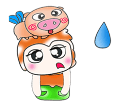 Mr. Daimon and pig..^^ sticker #14393569