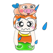 Mr. Daimon and pig..^^ sticker #14393577