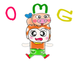 Mr. Daimon and pig..^^ sticker #14393589