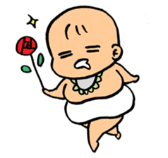 A flabby baby5 sticker #14393599