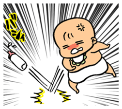 A flabby baby5 sticker #14393618