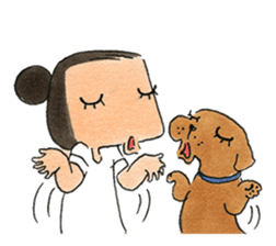 a dog person sticker #14394278