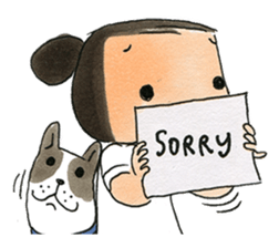 a dog person sticker #14394280