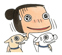 a dog person sticker #14394281