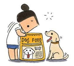 a dog person sticker #14394288