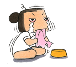 a dog person sticker #14394289