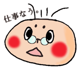 daily life conversation of onion taro. 3 sticker #14395077