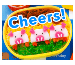 Kawaii"Smile Sweets & Bento box" sticker #14395964